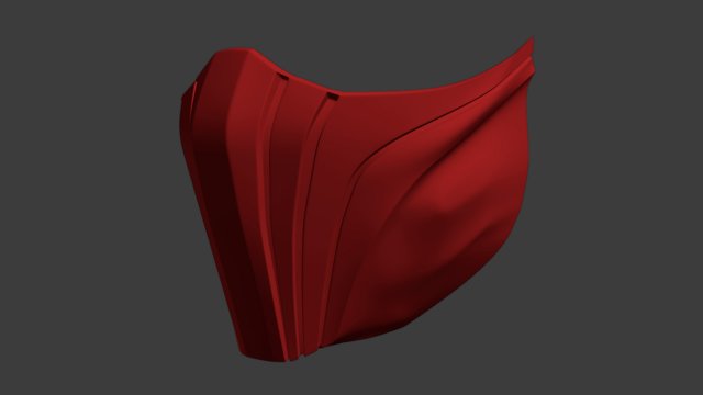 Skarlet Mask 3D Print Model .c4d .max .obj .3ds .fbx .stl .blend 