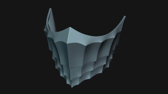 Cosplay Mask 3D-printmodel .c4d .max .obj .3ds .fbx .stl .blend 