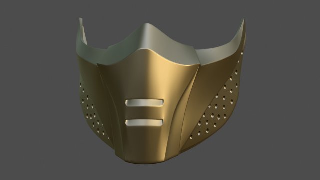 Inspired by Jade Mask 3D-printmodel .c4d .max .obj .3ds .fbx .stl .blend 