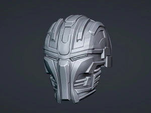 Cyborg Helmet 3D Print Model