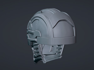 Cyborg Helmet Model do druku 3D