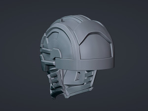 Cyborg Helmet Model do druku 3D