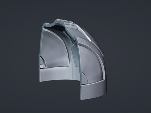 Cyborg Helmet Model do druku 3D