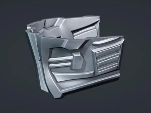 Cyborg Helmet 3D Print Model
