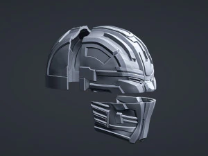 Cyborg Helmet 3D Print Model