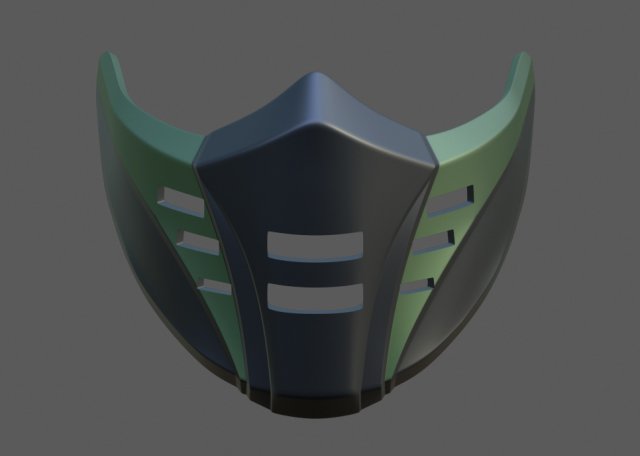 Jade Mask 3D Print Model .c4d .max .obj .3ds .fbx .stl .blend