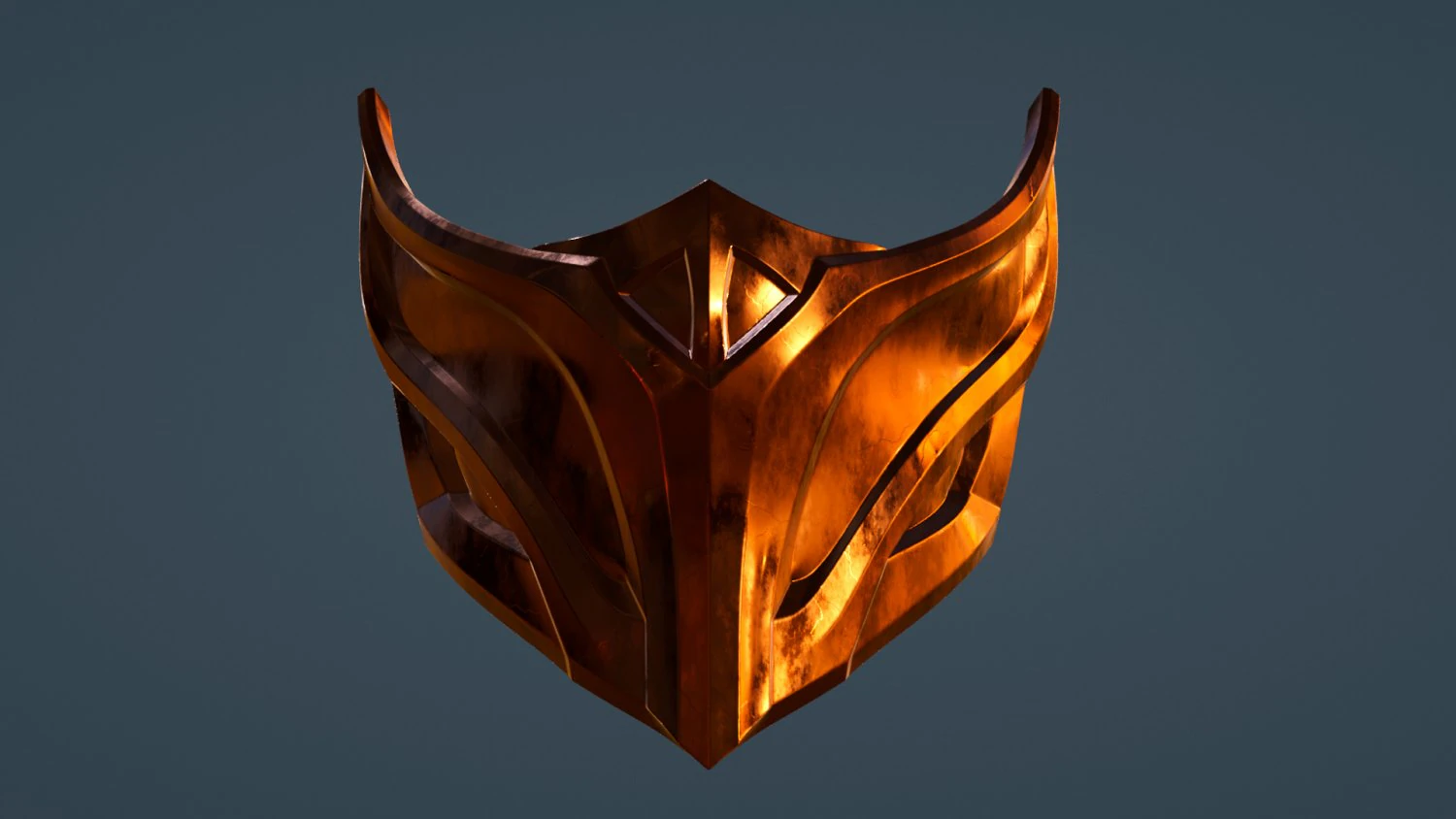 Samurai Mask 3D Print Model .c4d .max .obj .3ds .fbx .stl .blend 
