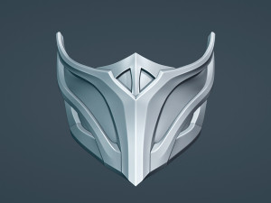 Samurai Mask 3Dプリントモデル