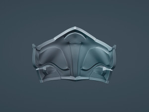 Samurai Mask 3Dプリントモデル