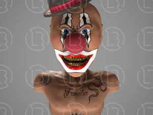 광대 치카노 3D 모델