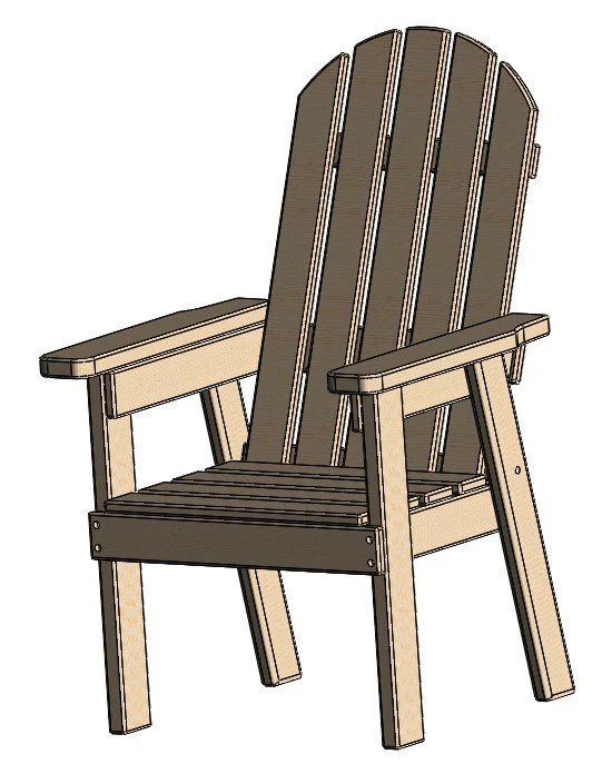 Country chair 3D Model .c4d .max .obj .3ds .fbx .stl .blend 