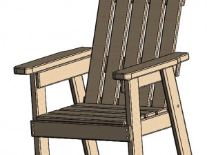 Country chair 3D Model