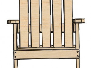 Country chair 3D Modell