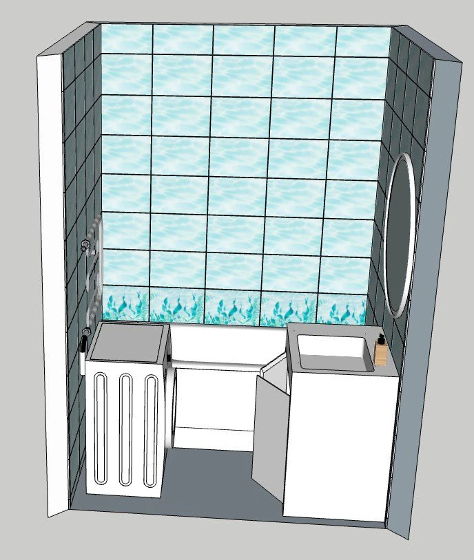 Example of bathroom design 3D Model .c4d .max .obj .3ds .fbx .stl .blend 