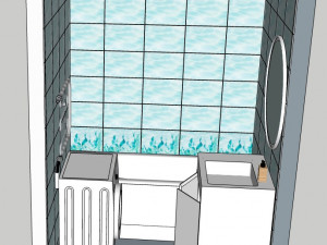 Example of bathroom design 3D Model