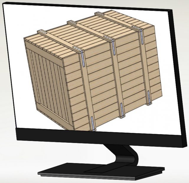 Computer monitor Model 3D .c4d .max .obj .3ds .fbx .stl .blend 