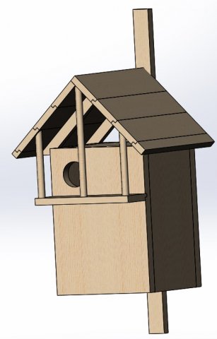 Squirrel House 3D Model .c4d .max .obj .3ds .fbx .stl .blend