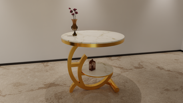 Luxury marble table 3D Model .c4d .max .obj .3ds .fbx .stl .blend 