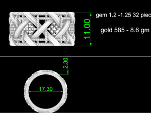 Replica brand ring Modello di stampa 3D