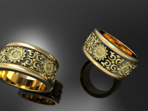 Patterned ring 2 3D Print Model