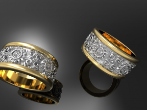 Patterned ring 2 3Dプリントモデル