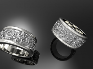Patterned ring 2 3Dプリントモデル