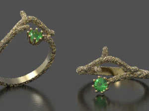 Кільце дерево оригінального дизайну 3D Принт Модель