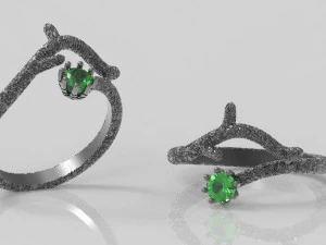 Кільце дерево оригінального дизайну 3D Принт Модель