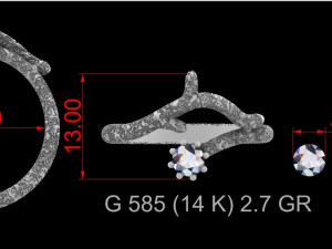 Ring tree original design 3D Baskı Modeli