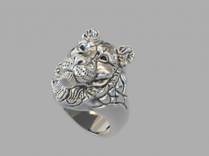 Lioness ring vvv 3D 프린트 모델