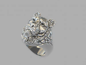 Lioness ring vvv 3D Print Model