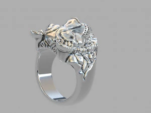 Lioness ring vvv 3D Print Model