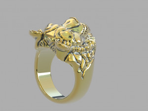 Lioness ring vvv 3D 프린트 모델