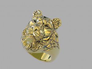Lioness ring vvv 3D 프린트 모델