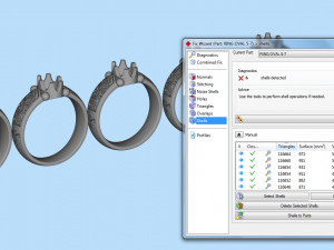 Oval stone ring vvv 3D-printmodel