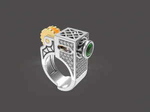 El anillo de pist&oacute;n VVV Modelo de impresión 3D