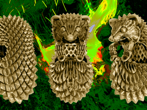 Hedgehog suspension 3D 프린트 모델