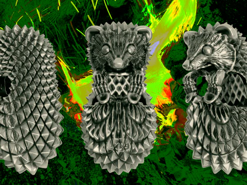 Hedgehog suspension 3D Print Model