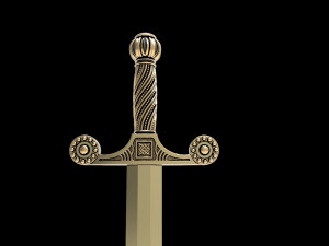 Sword pendant 3D प्रिंट मॉडल