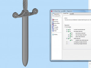 Sword pendant Modelo de Impressão 3D