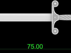 Sword pendant Modelo de Impressão 3D