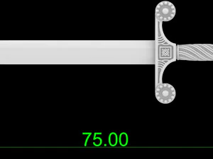 Sword pendant 3D Print Model