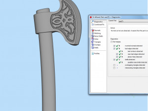 Hatchet Model Cetak 3D