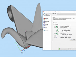 Origami crane pendant 3D 프린트 모델