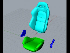 Car seat 1 3D Print Model