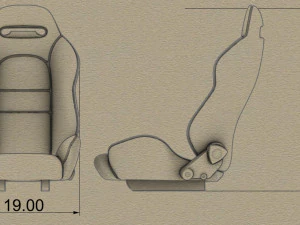 Car seat 1 3D Print Model