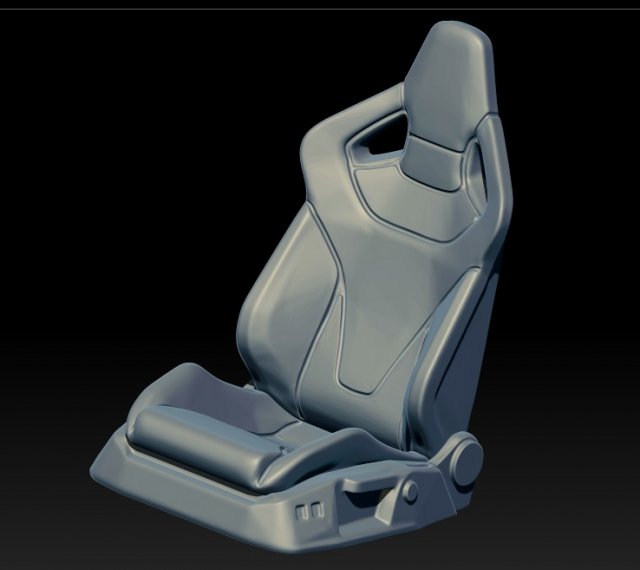 Car seat 2 3D Принт Модель .c4d .max .obj .3ds .fbx .stl .blend 