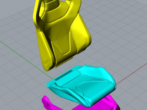Car seat 2 3D Принт Модель