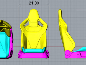 Car seat 2 3D Принт Модель