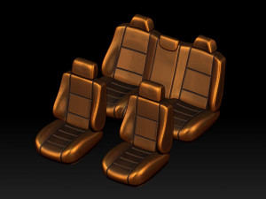 Car chair printing plastic interior salon detail photopolymer hobby 3D 프린트 모델